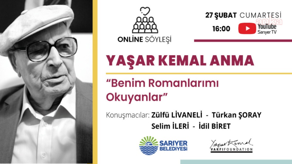 Ölümünün 6'ncı yılında Yaşar Kemal iki gün sürecek online etkinlikle anılacak